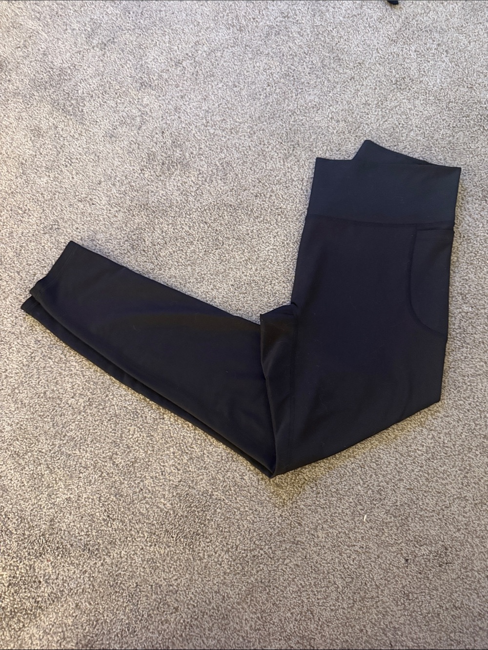 Old Navy Black High-Rise Pocket Leggings with Wide Waistband
